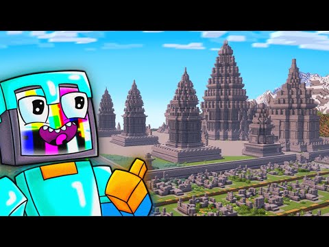 Baww - I made Prambanan Temple in Minecraft Hardcore
