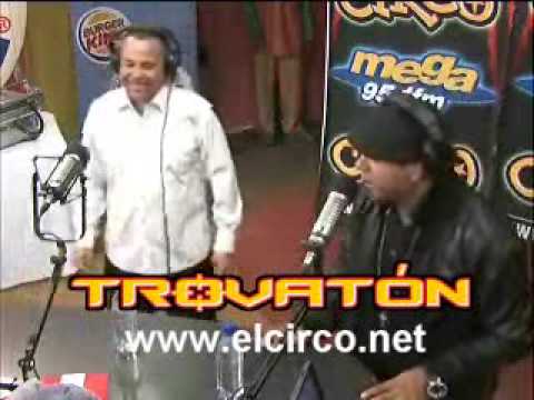 Tiraera en El  Trovaton Berto "Trebol Clan" VS Edgardo Delgado en El Circo de La Mega
