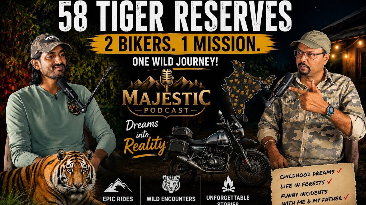 58 Tiger Reserves on Bike | Jungle Dreams ! Childhood Dreams Of Living In  Forests | Epic Podcast