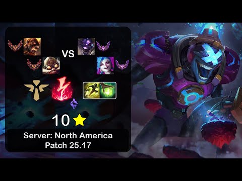Brand Support + Corki vs Alistar + Jinx - NA GrandMaster - Patch 25.17