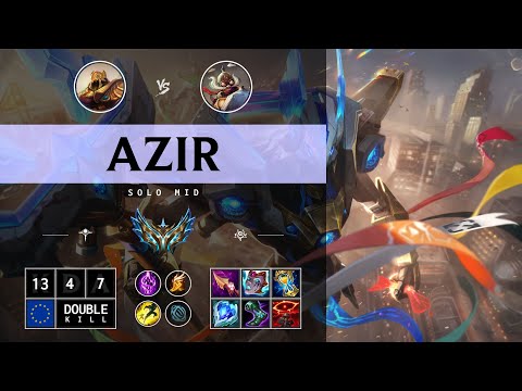 Azir Mid vs Corki - EUW Challenger Patch 14.13