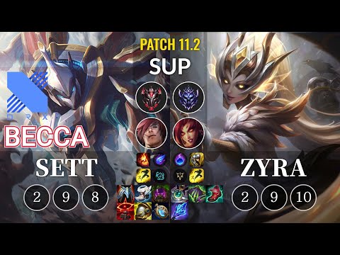 DRX Becca Sett vs Zyra Sup - KR Patch 11.2