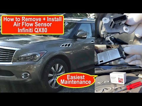 How to Install Mass Air Flow Sensor Infiniti QX80 How to Replace Air Flow Sensor