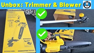 DeWalt 20V String Trimmer and Blower Kit Unboxing