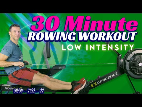30 Minute RowAlong - LOW Intensity Row - NO MUSIC - 22