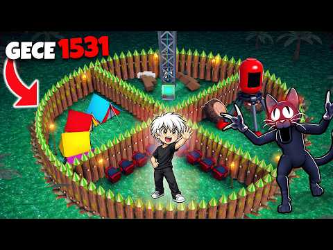 EN GÜVENLİ ZEHİR ÜSSÜNÜ İnşa Ettim! 😱 | Roblox Ormanda 99 GECE 🌲