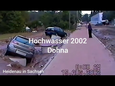 Hochwasser 2002 Dohna Heidenau in Sachsen