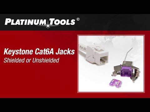 CAT6A STP Flat Keystone Jack Patch Panel - CM6A1SME