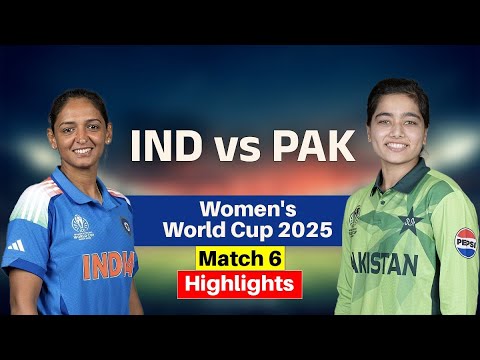 India vs Pakistan women match highlights  ICC world cup 2025
