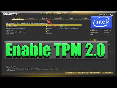 How to Enable TPM 2.0 on Gigabyte Motherboards