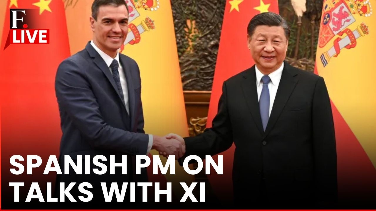 LIVE: Spanish PM Sanchez Briefs Media After Meeting with China's Xi | China Spain Ties | N18G
