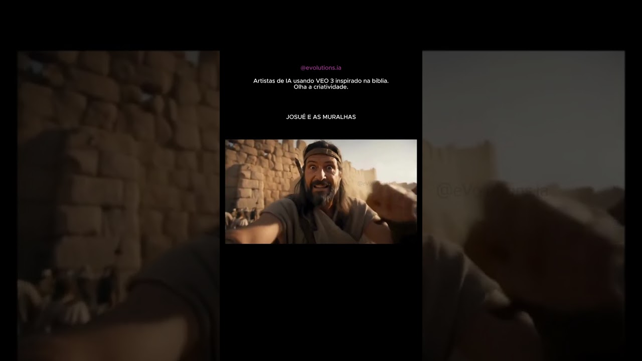 Brasileiros estão usando o novo VEO 3 pra reviver histórias da Bíblia 🌊🕊️