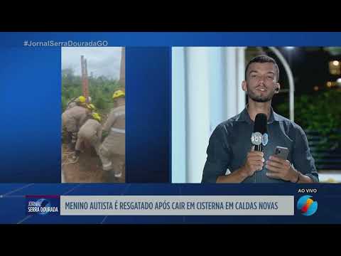 Menino autista é resgatado após cair em cisterna em Caldas Novas