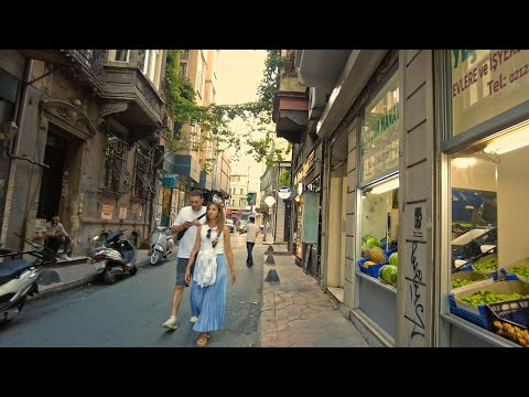 Passeio a pé em Cihangir Beyoğlu Istambul 4K 2023