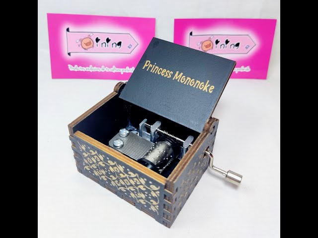 Vídeo relacionado con Youtang - Caja de música de madera tallada con mecanismo de viento para Navidad, cumpleaños, día de San Valentín (princesa Mononoke, plata)