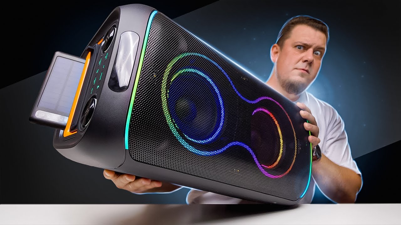 Блютуз Колонка За 9 ТЫЩ! Солнечная Панель с Банкой - Самое оно Для Улицы!