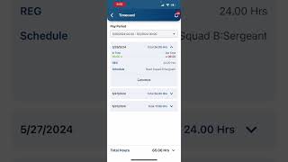 eSchedule Quick Tips - Navigating Timecards in the Mobile App
