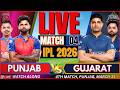 IPL 2026 LIVE Punjab Kings Vs Gujarat Titans Live Match Today Match 4 PBKS Vs GT Live IPL Score