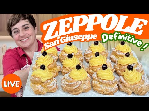 ZEPPOLE Di San Giuseppe DEFINITIVE ! - Ricetta in Diretta Fatto in Casa da Benedetta
