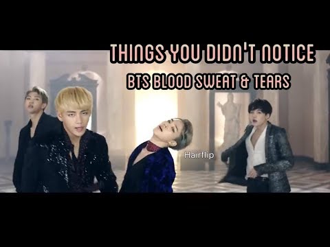 BTS- Blood Sweat & Tears | Things You Didn't Notice/Fangirl