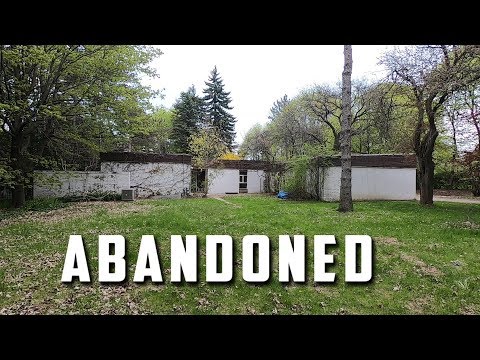 Abandoned 1970s Retro House with Swimming Pool