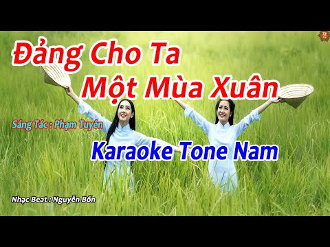 Karaoke Đảng Cho Ta Một Mùa Xuân Tone Nam