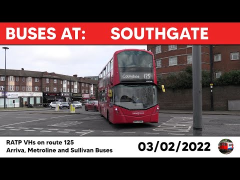 Ônibus de Londres em Southgate 02/03/2022