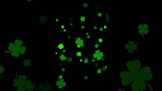 Copyright and royalty-free animated backgrounds. Four leaf clovers