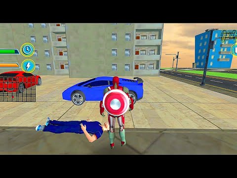 Ironman Captain Of America Super Hero Rescue Missions: Robot Bike Car Transform - Android Gameplay