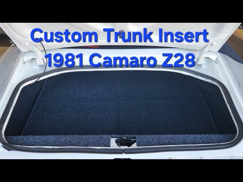 Camaro Z28 custom trunk insert build!