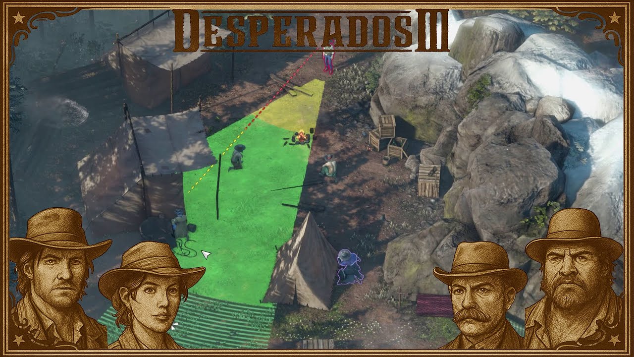 #desperados3 : Die Brücke an den Eagle Falls! Kann fluchen eine Lösung sein?