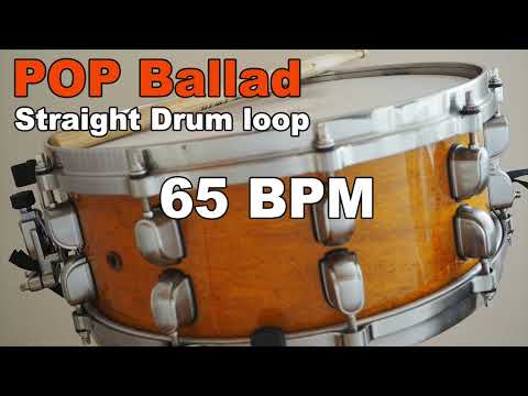Straight Drum Loop 65 BPM / POP Ballad Drum