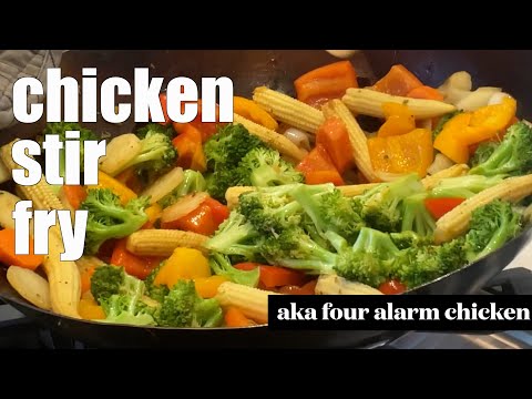 the easiest, tastiest CHICKEN STIR FRY & learning a new skill | wok with me