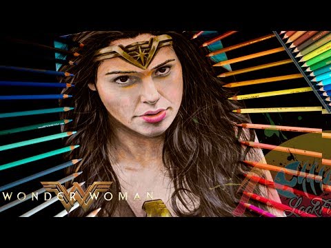 Drawing Wonder Woman - Gal Gadot - lookfishart Video