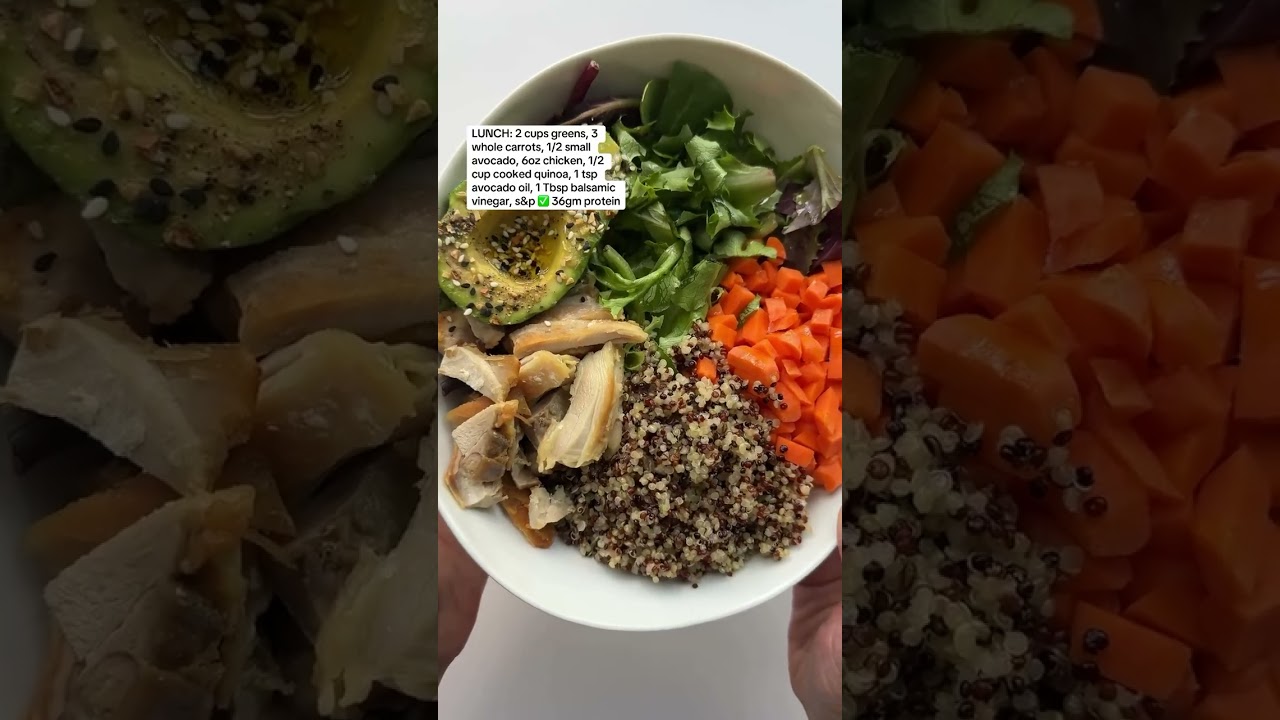 Here’s an example 1600 calories, 130gm+ protein meal plan!