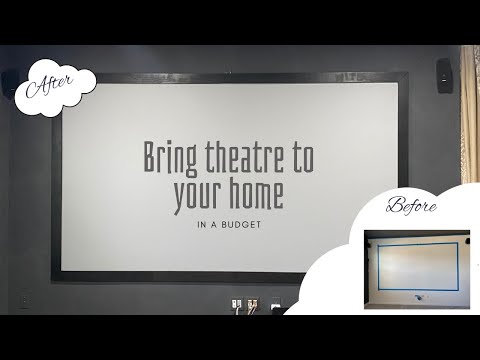 DIY projector screen paint under $40 | Home Theatre DIY ideas | How to mix projector screen paint