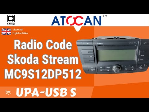 Skoda Stream MC9S12DP512 - Reading Radio Code by UPA USB-S
