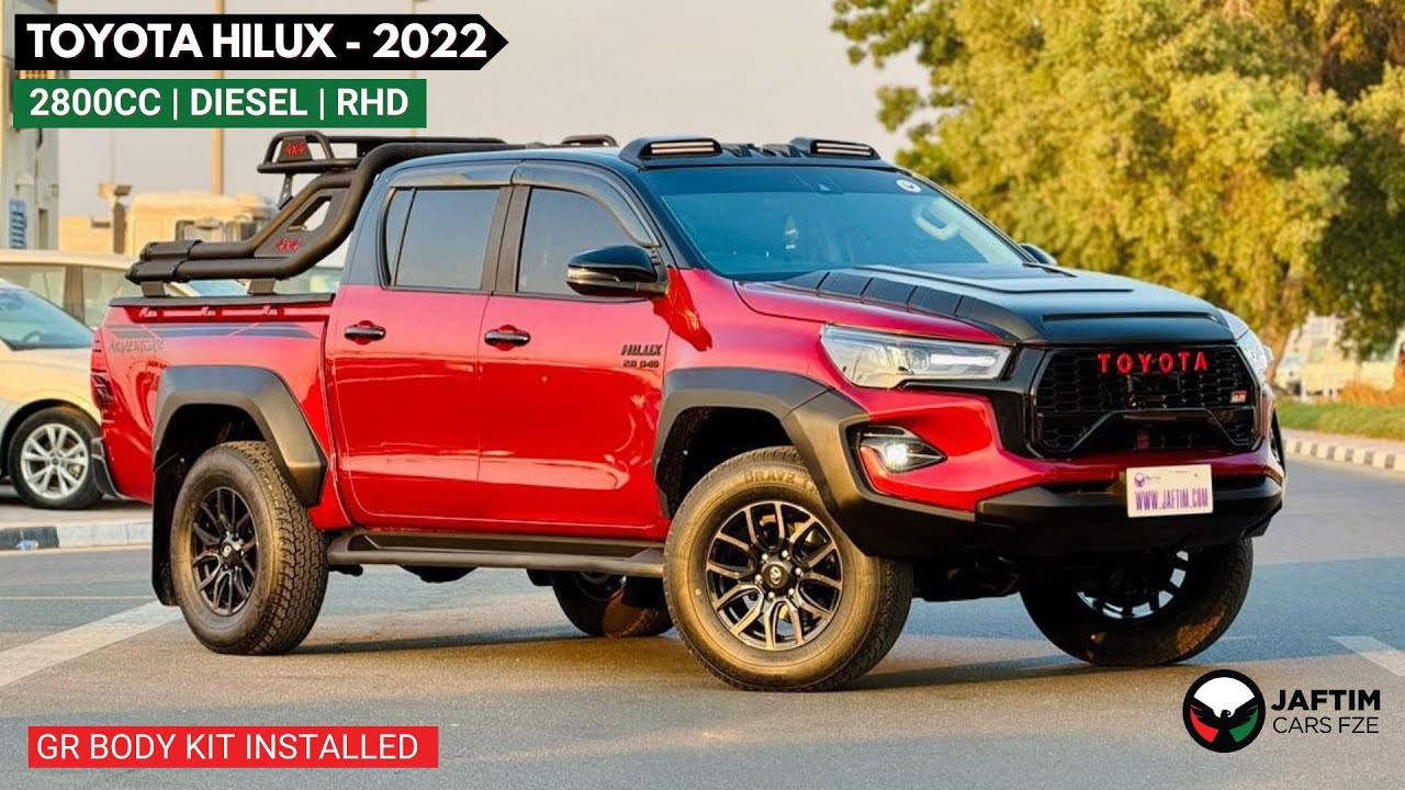 Toyota Hilux MODIFIED TO GR SPORTS | LEATHER SEATS | AUTOMATIC TRANSMISSION | POWER SEATS | RHD | 2800cc | 2022 | video