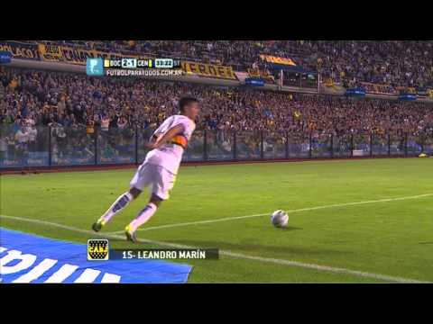 Gol Marín. Boca 2 - Rosario Central 1. Fecha 11. FPT