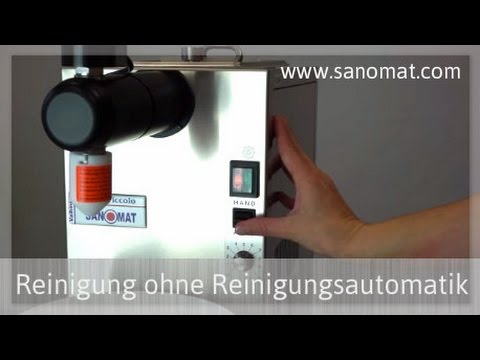 Reinigung eines Schlagsahneautomaten ohne Reinigungsautomatik