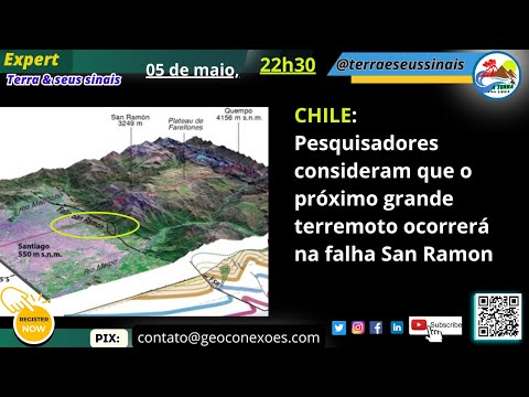 CHILE: segundo pesquisadores, próximo grande terremoto ocorrerá na falha San Ramón