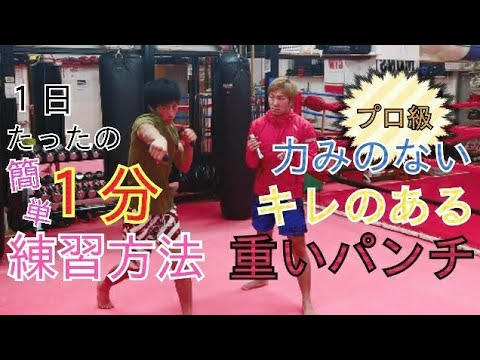 プロ級【パンチの打ち方】初心者でも力みのない、”キレ”のある重いパンチ！打ち方と練習方法(有料級)！自宅や坂道でも簡単にできる！