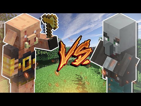 Brute Piglin VS Vindicator 🔥 | 1V1 | Minecraft MOB Comparison 1.19