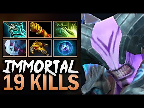 Faceless Void Gameplay with 19 Kills and Disperser - Dota 7.39