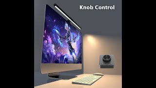 USB-Powered LED Monitor Light Bar with Knob Remote Control