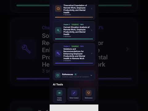 ThesisMate - AI Thesis Writer