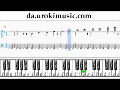 Lær At Spille Klaver (højre hånd) The Pink Panther - Theme Song Uddannelse Metode Del 1 øvelser um