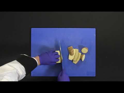 How to Potato Batonnet (french fry) cut and Small Dice