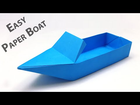 How to Make a Paper Boat that Floats | Paper Speed Boat | Origami Boat | Easy Boat Instructions