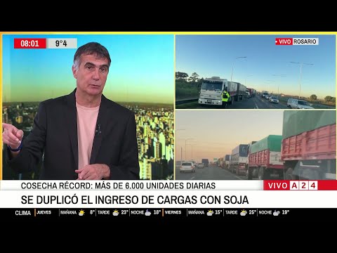 🔴 RÉCORD DE COSECHA Y CAOS LOGÍSTICO PARA INGRESAR AL PUERTO DE ROSARIO